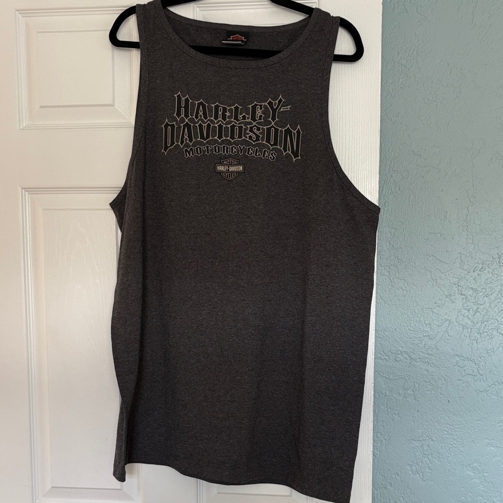 Harley-Davidson St. Augustine Men's Charcoal Tank Top